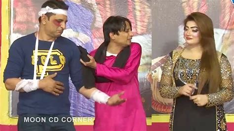 Amjad Rana With Nida Khan And Zulfi Comedy Clip Stage Drama