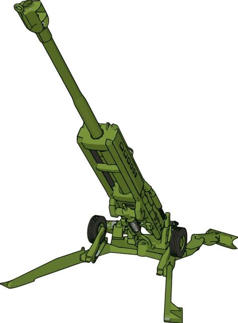 D Vector Illustration Of A Military Surface To Air Missile Launcher