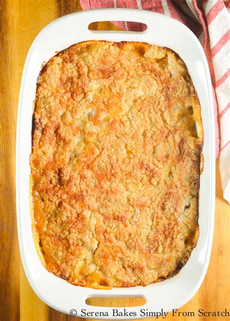 Peach Cobbler Recipe Serena Bakes Simply From Scratch