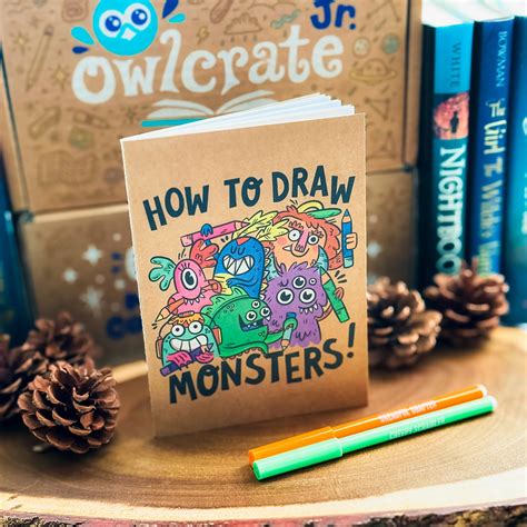 How-To-Draw Monsters Sketchbook – OwlCrate Book Emporium