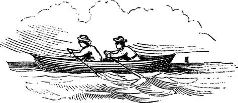 Rowboat Vintage Illustration 35364408 Vector Art At Vecteezy