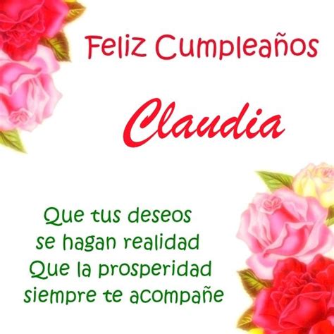 Feliz Cumpleaños Claudia Imágenes para descargar y enviar gratis 5