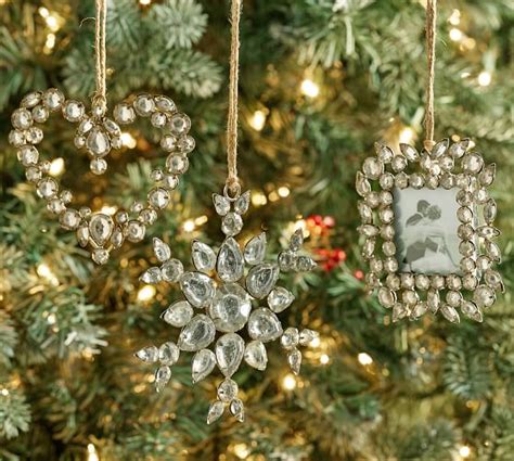 Jeweled Snowflake Ornament Pottery Barn