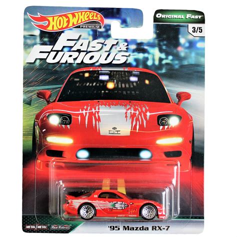 Hot Wheels Fast And Furious Premium Original Fast 3 5 95 Mazda RX 7