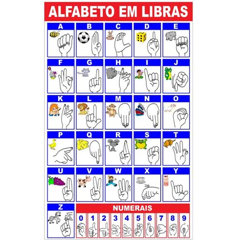 Banner Pedagógico Alfabeto em Libras Shopee Brasil