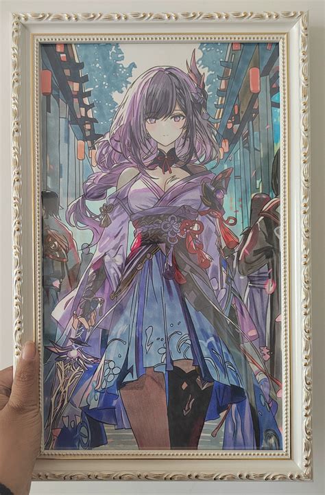 Genshin Impact Raiden Shogun Hot Sexy Hand Drawing OWEN S COLLECTIONS