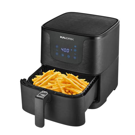 Kalorik 3 5 Qt Matte Black Digital Air Fryer Ft 45103 Bk The Home Depot