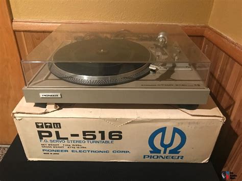 Pioneer Pl 516 Silver Vintage 1970s Belt Drive Auto Return Turntable