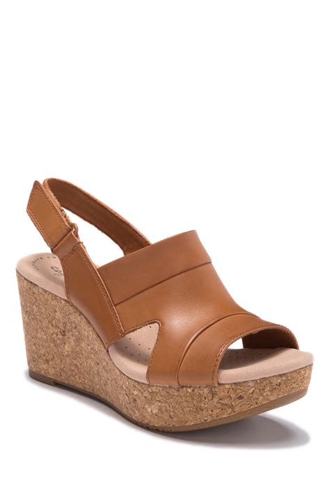 Clarks Annadel Ivory Wedge Sandal Wide Width Available Nordstrom Rack