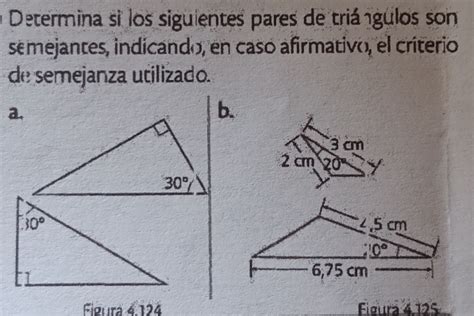 Solved Determina Si Los Siguientes Pares De Tri Ngulos Son Semejantes