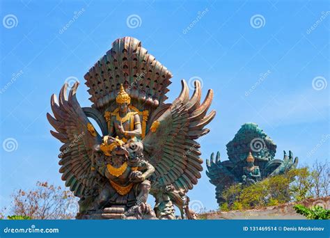 Landscape Picture Of Old Garuda Wisnu Kencana Gwk Statues As Bali