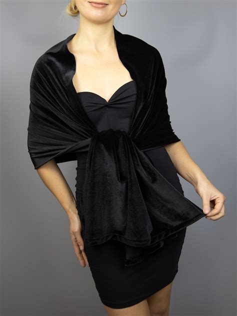 Velour Velvet Wrap Shawl Bolero Winter Wedding Shrug Elegant Etsy