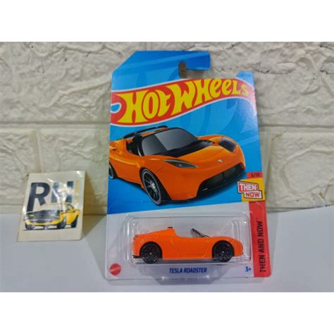 Jual Hot Wheels Tesla Roadster Convertible Then Now Shopee Indonesia