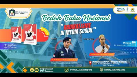 Bedah Buku Nasional Radikalisme Di Media Sosial Perpustakaan IAIN