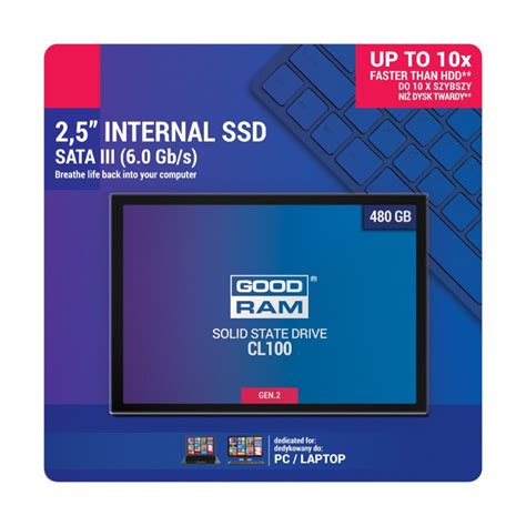 DYSK SSD GOODRAM CL100 G2 480GB SATA3 Sklep Opinie Cena Eltrox Pl