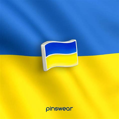 Przypinka z flagą Ukrainy