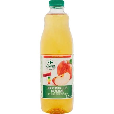 Jus De Pomme Pur Jus Carrefour Extra La Bouteille D L Prix