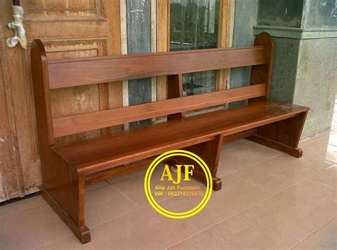 Jual Bangku Gereja Kayu Jati Alta Jati Furniture