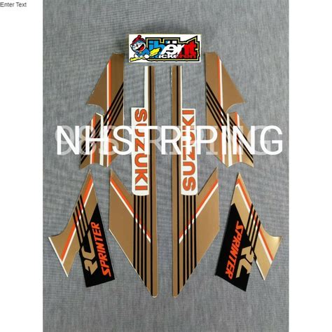 Jual Striping Rc Sprinter Gold Tahun Stiker Suzuki Lis Standar