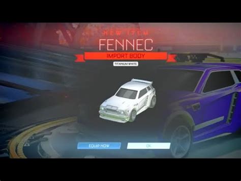 titanium white fennec  item shop rocket league youtube