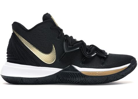 Nike Kyrie 5 Black Metallic Gold Ao2918 007