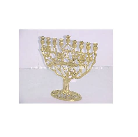 Jewish Menorah Traditional Candle Holders Religions Candelabra Hanukkah