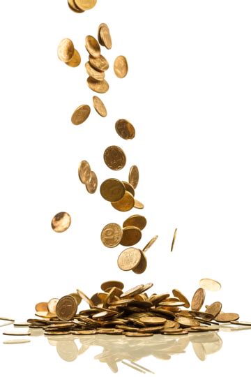 Falling Coins Isolated Business Coins Market Png Transparent Image