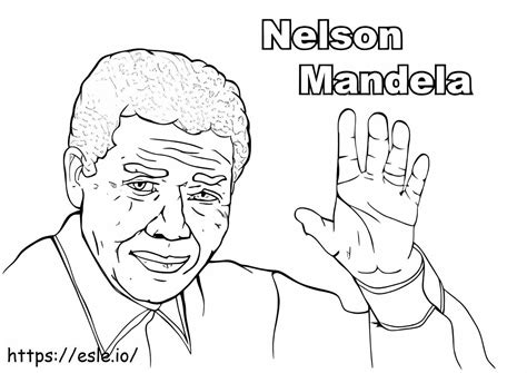 Coloriage Nelson Mandela3 à imprimer dessin