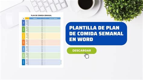 Plantilla De Plan De Comida Semanal En Word GRATIS Didocu