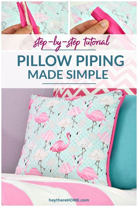 How To Sew A Pillow Cover With Piping The Easy Way In Cute