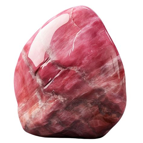 Ai Generated Rhodonite Stone Gem Clip Art Png