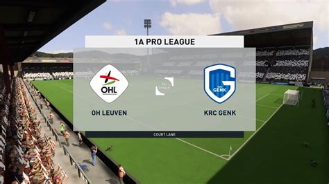 Fifa Oh Leuven Vs Krc Genk A Pro League Gameplay Youtube