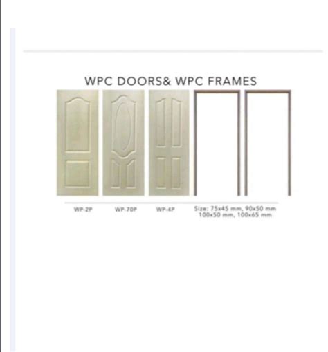 WPC DOOR WPC FRAME at Rs 10000 piece डबलयपस दरवज क फरम in