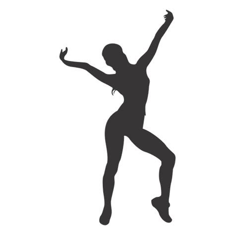 Diseño PNG Y SVG De Silueta De Mujer Fitness Para Camisetas