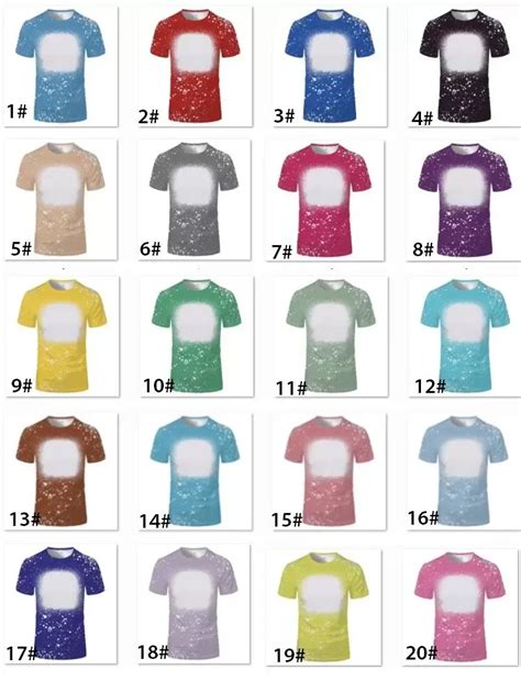 Wholesale Printable Sublimation Blank Bleached Sublimation T Shirtss