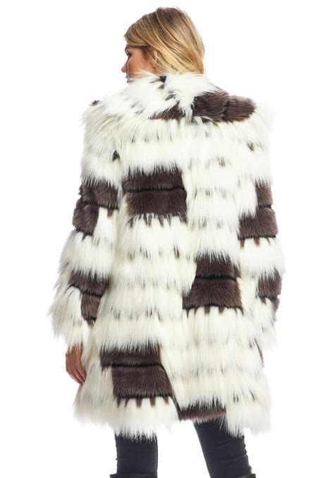 Alter Ego Faux Fur Shawl Collar Coat Womens Coats And Jackets