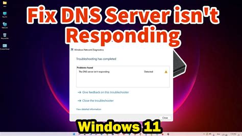 How To Fix Dns Server Isn T Responding In Windows Pc Or Laptop Youtube