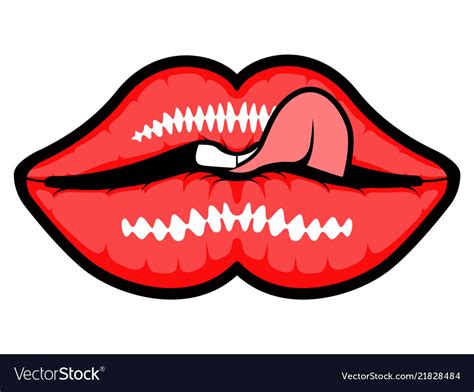 Sexy Mouth Icon Royalty Free Vector Image Vectorstock