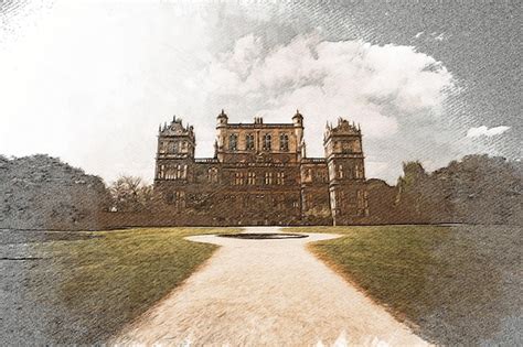 Premium Photo Nottingham Uk Color Pencil Landscape