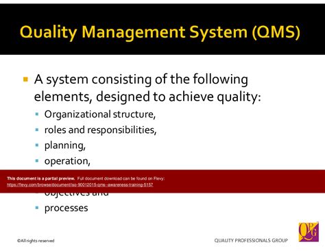 Ppt Iso Qms Awareness Training With Tutor Notes