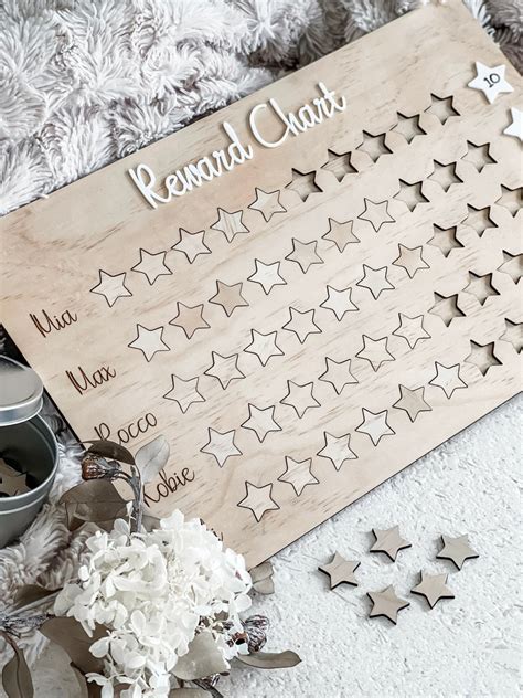 Childrens Rewards Chart Personalised Star Chart Custom Chore Chart