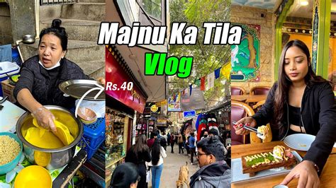 Majnu Ka Tila Market Vlog Trying BOBA TEA Korean Food In MKT