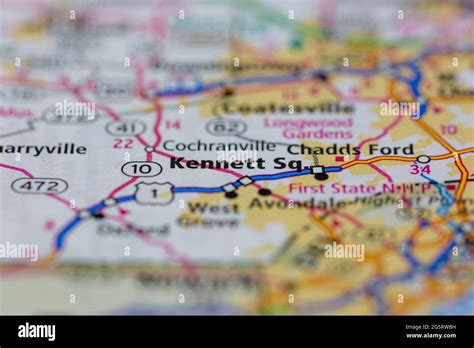 Map of kennett square hi-res stock photography and images - Alamy