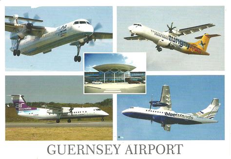 Collecting postcards from all around the world: Guernsey airport