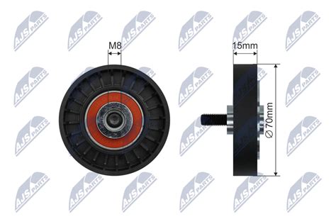 Deflection Guide Pulley V Ribbed Belt RNK RE 048 NTY 7700274218