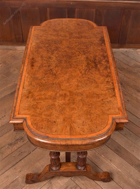 Victorian Burr Walnut Library Table Antiques Atlas