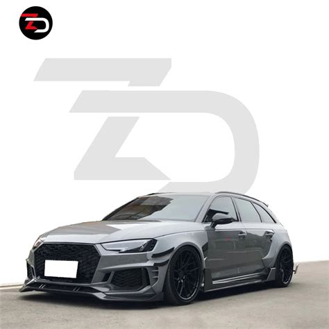 Zd Style Wide Body Kit For Audi A4 S4 Rs4 Avant 2017 To 2020 With Front