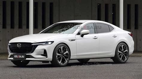 Mazda6 Unofficial Rendering Imagines RWD Sedan With CX-60 Design Cues