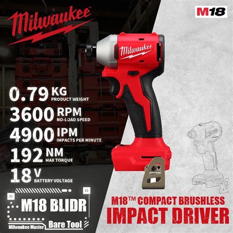 Milwaukee M Blidr M Compact Brushless Cordless Hex Impact