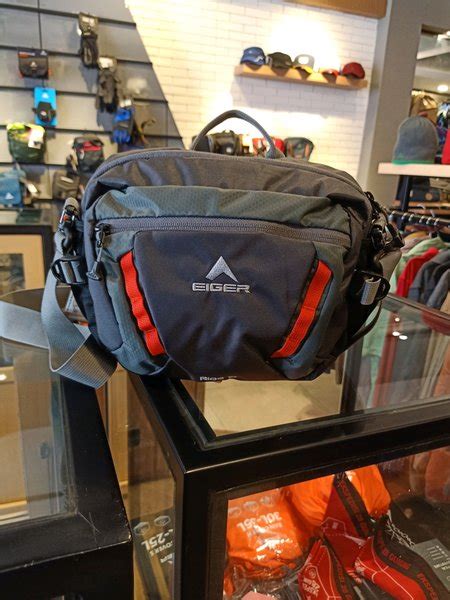 Jual Tas Selempang Pria EIGER GIGA 6 4126 GRY Waist Bag Eiger BASIC